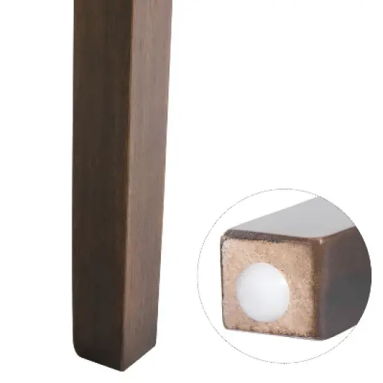 Set of 2 Aristocratic Solid Wood Tufted Dining Chair-ModernLuxe image {6}