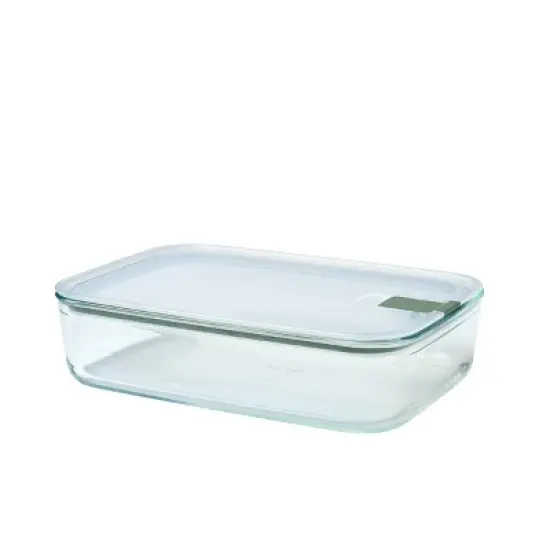 MEPAL 76oz Easyclip Rectangular Glass Storage Box with Lid Nordic Sage image {6}