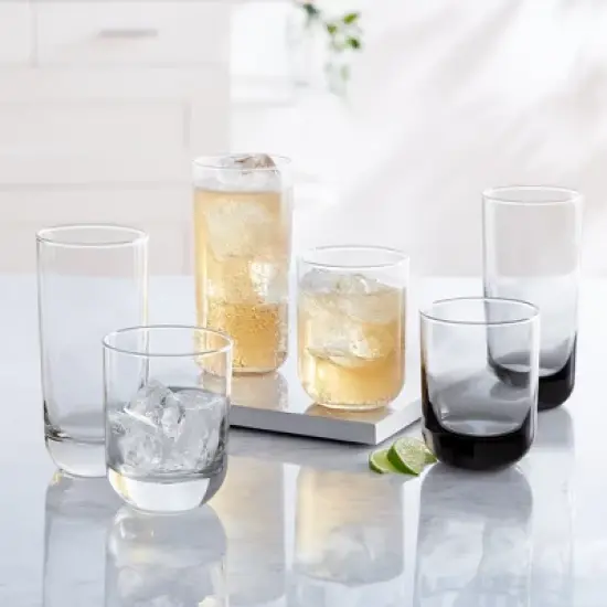 Libbey Polaris Tumbler Glasses, Axis, 17.75 ounce, Set of 8 image {3}