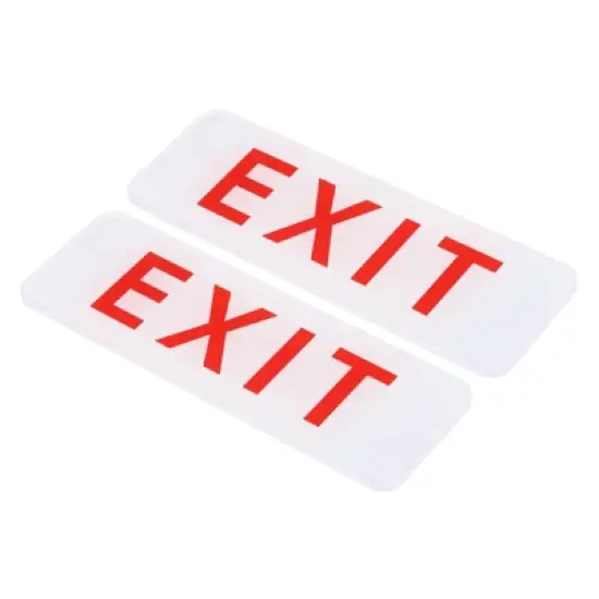 Unique Bargains Acrylic Self-Adhesive Door Business Exit Sign 2 Pcs image {4}