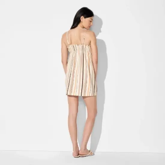 Women's Button-Front Mini A-Line Dress - Wild Fable&trade; image {2}