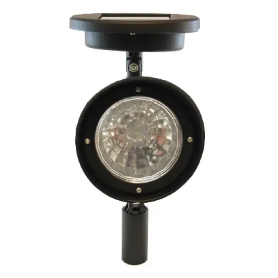 LumaBase Solar-Powered Black Spotlights - Set of 2 image {2}