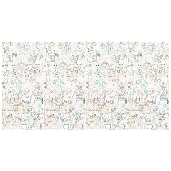Meri Meri Halloween Colour In Activity Tablecloth (Pack of 1) image {2}