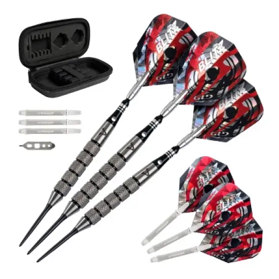 Viper Blitz 95% Tungsten Steel Tip Darts 26 Grams with Point Sharpener image {1}
