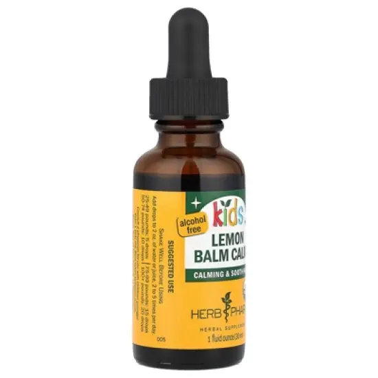 Herb Pharm Kids Lemon Balm Calm&trade;, Alcohol Free, 1 fl oz (30 ml) (213 mg per Serving) image {3}
