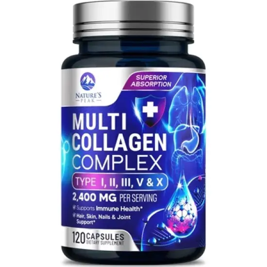 Collagen Peptides for Women & Men - Hydrolyzed Supplement for Skin Bone Support - 60 Capsules;120 Capsules image {9}