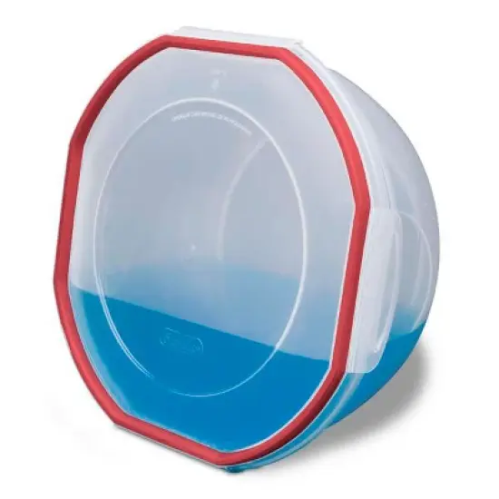 Sterilite Ultra Seal Multipurpose 4.7 Quart Plastic Food Storage Bowl Container with Latching Lid for Storing and Serving, Clear (12 Pack) image {2}