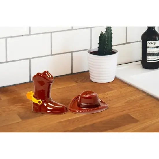 Seven20 Disney & Pixar Toy Story 4 Woody Themed Salt & Pepper Shakers | Ceramic Set image {4}