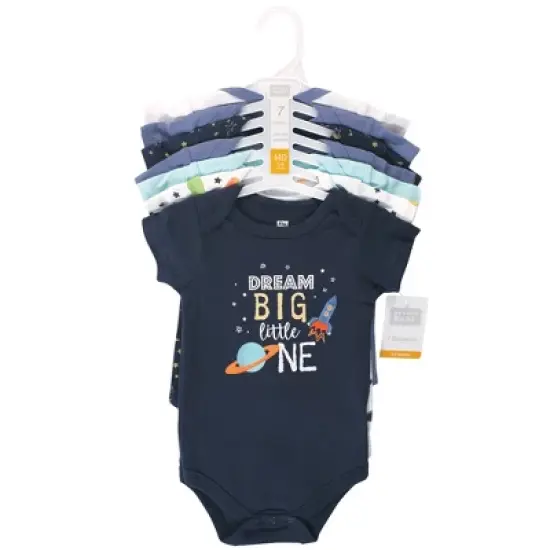 Hudson Baby Infant Boy Cotton Bodysuits, Solar System image {1}