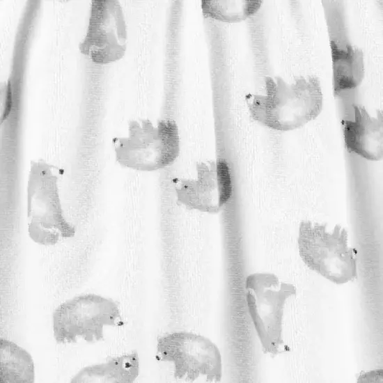 Carter's Just One You&reg; Baby Bear Bath Robe - White image {2}