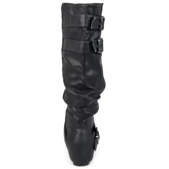 Journee Collection Womens Tiffany Hidden Wedge Mid Calf Boots image {2}