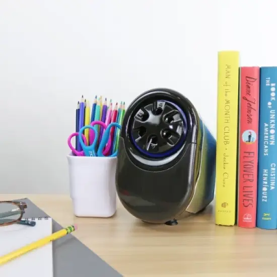 Electric Powered QuietSharp Glow Classroom Pencil Sharpener - Bostitch image {8}