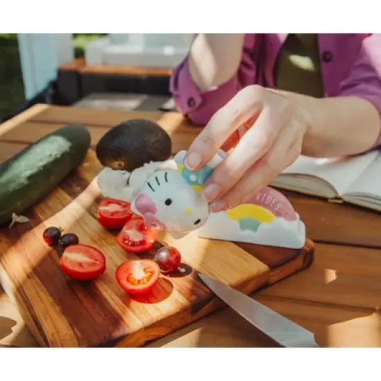 Silver Buffalo Sanrio Hello Kitty and Rainbow Ceramic Salt and Pepper Shaker Set image {6}