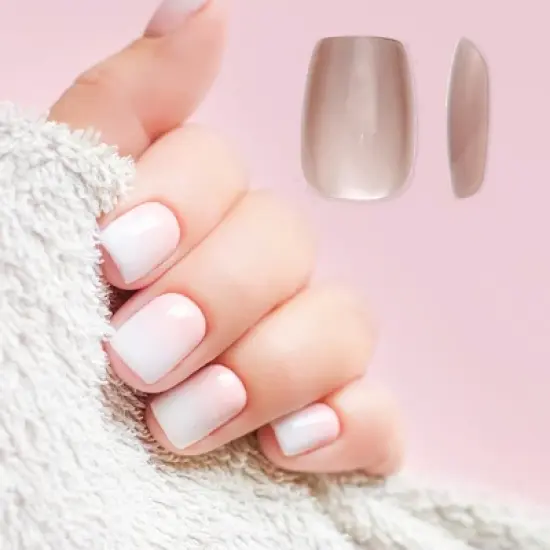 Unique Bargains Women's Full Coverage Nails Tips XS Pink 1 Pc image {3}