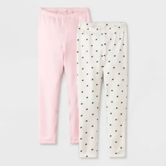 Girls' Adaptive 2pk Cozy Leggings - Cat & Jack&trade; image {4}