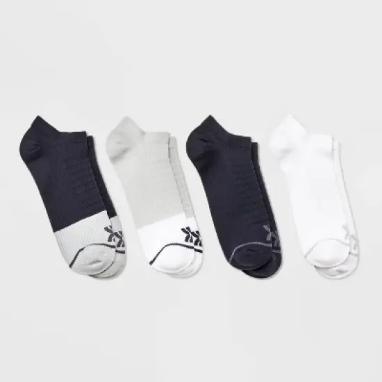 Women's 4pk Colorblock No Show Athletic Socks - All in Motion&trade; 4-10 image {3}