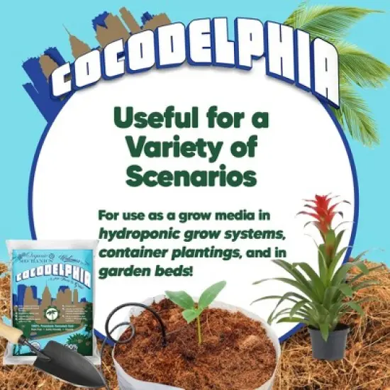 Organic Mechanics Premium Coconut Coir Cocodelphia Potting Soil, 1.76 cu ft image {2}