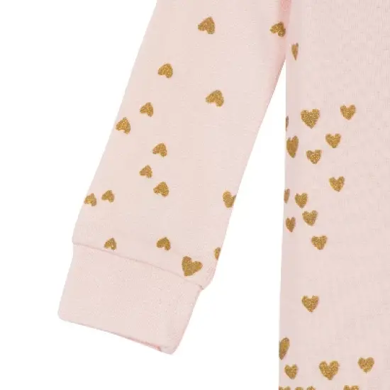 Gerber Baby & Toddler Girls Snug Fit Footed Cotton Pajamas, 2-Pack image {2}