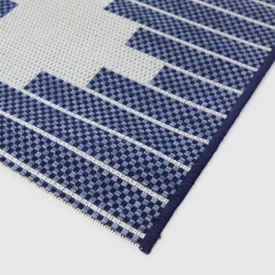 Victor Striped Trellis Rectangular Indoor/Outdoor Rug - Balta Rugs image {3}