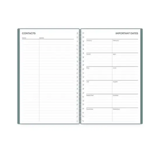 Blue Sky Weekly/Monthly Planning Calendar 5"x8" Alpine Green image {7}