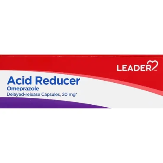 Leader 20 mg 24 Hour Omeprazole 3 - 14 Capsule Bottles image {5}
