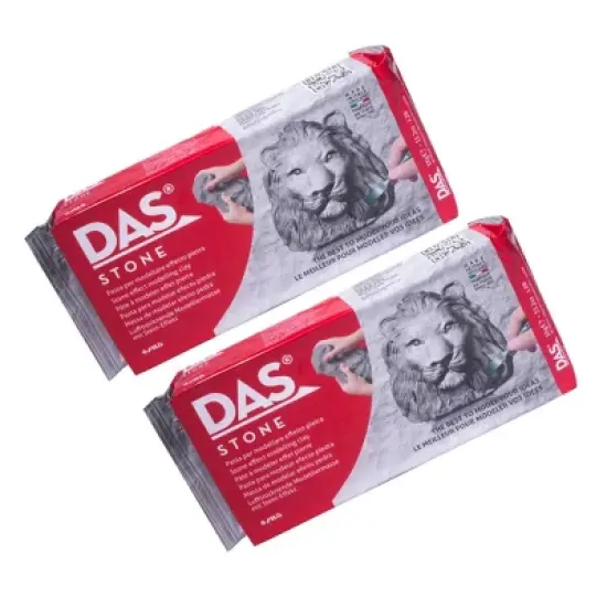 DAS&reg; Modeling Clay Air Hardening, Stone, 2.2lb, Pack of 2 image {8}