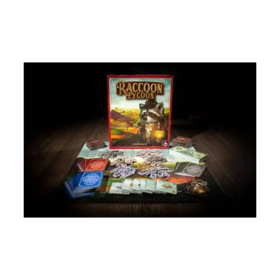 Forbidden Games Raccoon Tycoon Board Game: Strategy & War Game for 2-5 Players, Includes Tokens & Tiles, 1-2 Hour Play image {4}