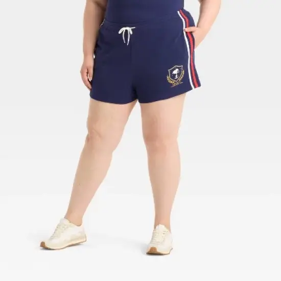 Women's Peanuts Graphic Shorts - Navy image {4}
