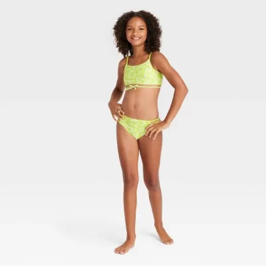 Girls' Make a Wish 2pc Bikini Set - art class&trade; Lime Green image {3}