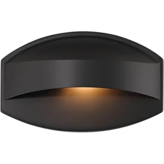 Possini Euro Design Xane 7" High Mid Century Modern Outdoor Wall Light Fixture Mount Porch House Exterior Weatherproof Matte Black Finish Metal image {4}