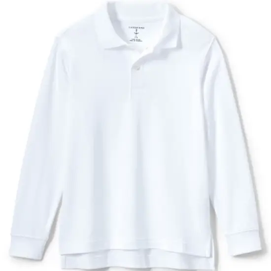 Lands' End Kids Short Sleeve Interlock Polo Shirt image {3}