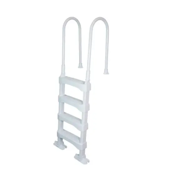 Vinyl Works 4 Step Ladder for 60" Swimming Pool w/Swimline Protective Ladder Mat image {2}