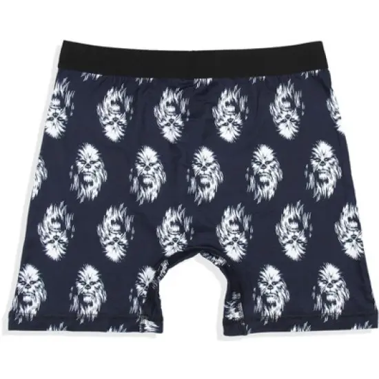 Star Wars Mens' 2 Pack Chewbacca Boxers Underwear Boxer Briefs Black image {2}