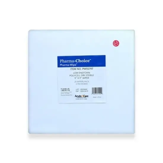 Pharma-Wipe Sterile Cleanroom Wipes 9" X 9", CASE OF 1800 image {3}