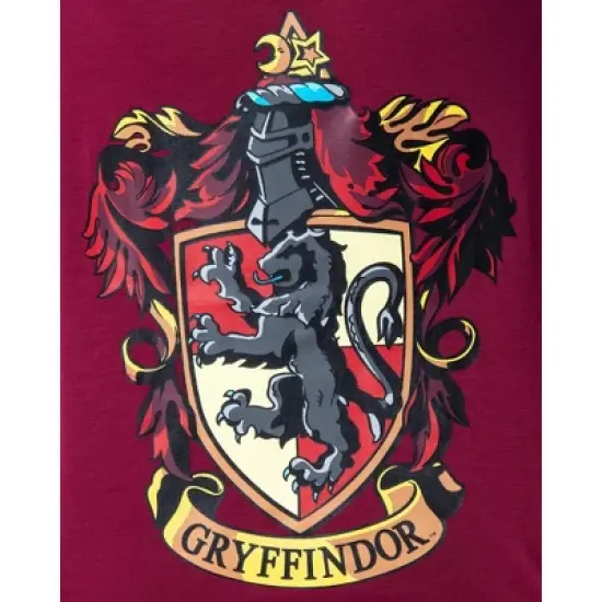 Harry Potter Girls' Hogwarts Castle Shirt and Shorts Pajama Set - All 4 Houses image {2}