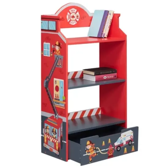 Little Firefighter Bookshelf - Fantasy Fields by Teamson Kids image {3}