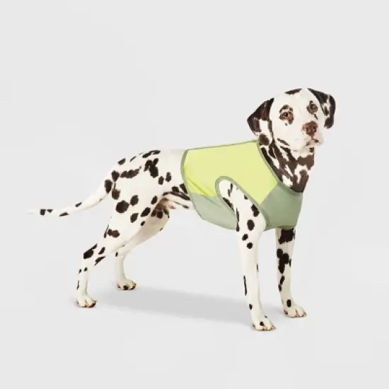 Spacer & Mesh with Zipper Centerback Cooling Dog and Cat Vest - Green - Boots & Barkley&trade; image {4}