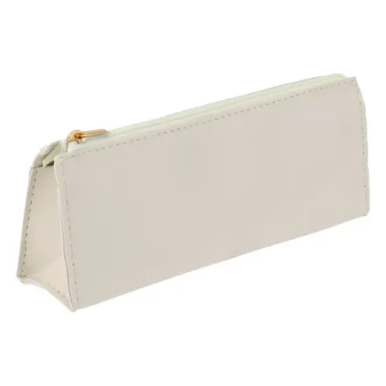 Unique Bargains Faux Leather Zipper Pencil Case image {7}