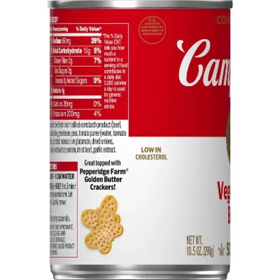 Campbell's Condensed Vegetable Beef Soup - 10.5oz image {12}
