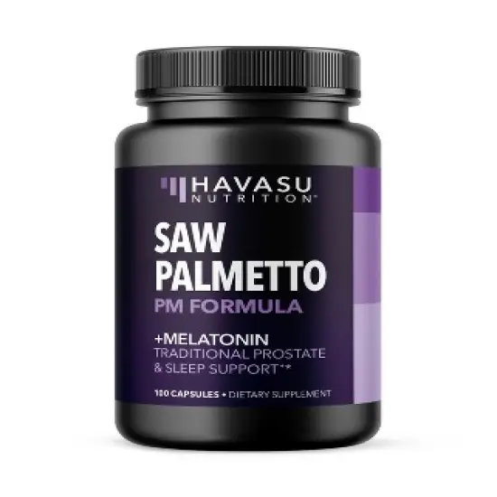 Saw Palmetto PM Extra Strength Capsules, Havasu Nutrition, 100ct image {3}