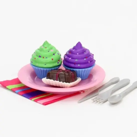 Sophia&rsquo;s 47 Piece Serving Set with Desserts for 18'' Dolls, Multicolor image {3}
