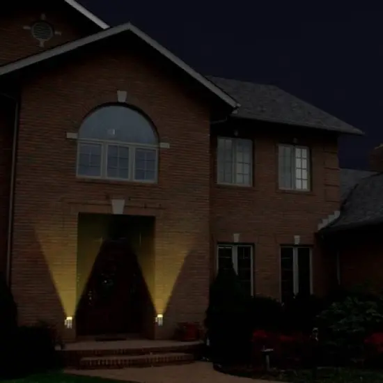 LED Solar Single Direction Outdoor Wall Light - Techko Maid image {8}