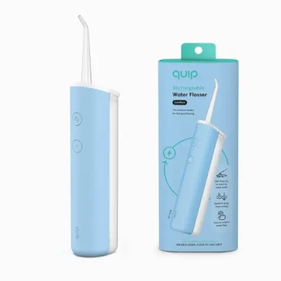 quip Rechargeable Cordless Plastic Water Flosser with 2 Modes + 360&ordm; Tip image {6}