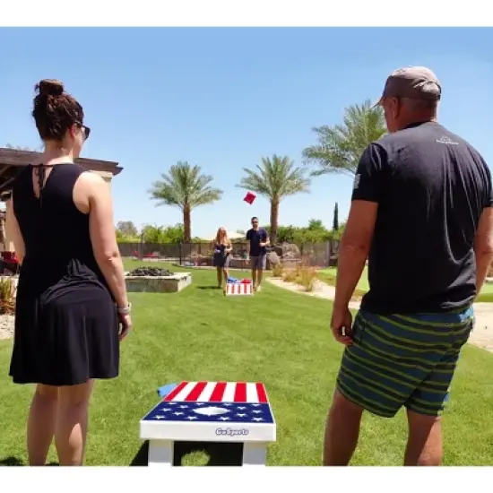 GoSports 4 ft x 2 ft All-Weather Cornhole Board Game Set image {3}