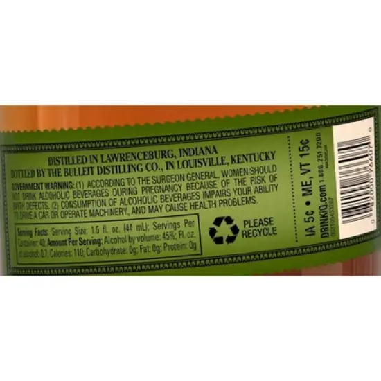 Bulleit Rye Whiskey - 1.75L Bottle image {6}