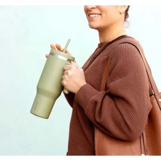 Hydrapeak Voyager 40oz Tumbler with Handle and Straw  image {3}