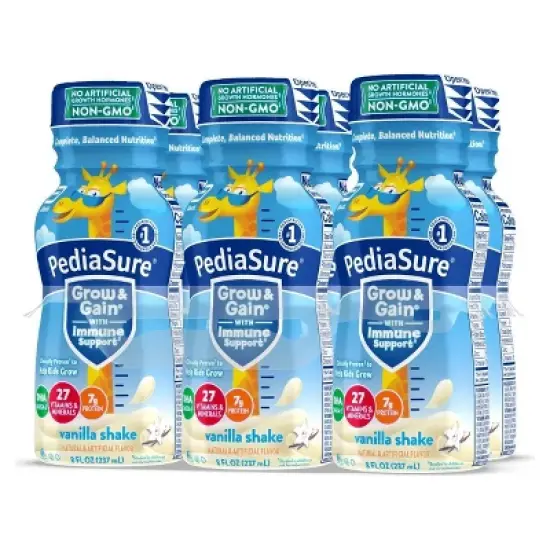 PediaSure Grow & Gain Kids' Nutritional Shake Vanilla - 6 ct/48 fl oz image {2}