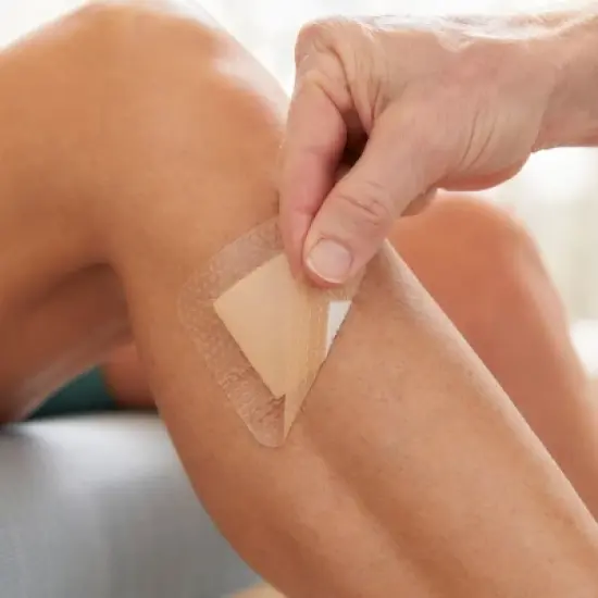 McKesson Lite Adhesive Silicone Foam Dressing With Border Sterile image {2}