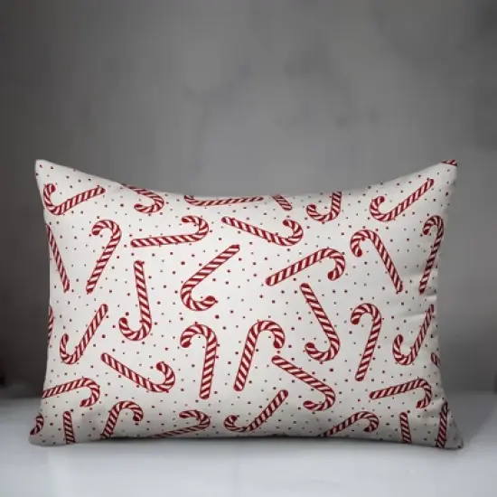 Creative Products Candy Cane Pattern 14x20 Indoor / Outdoor Pillow image {1}