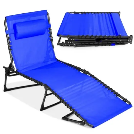 Best Choice Products Patio Chaise Lounge Chair, Outdoor Portable Adjustable Pool Recliner w/ Pillow image {23}